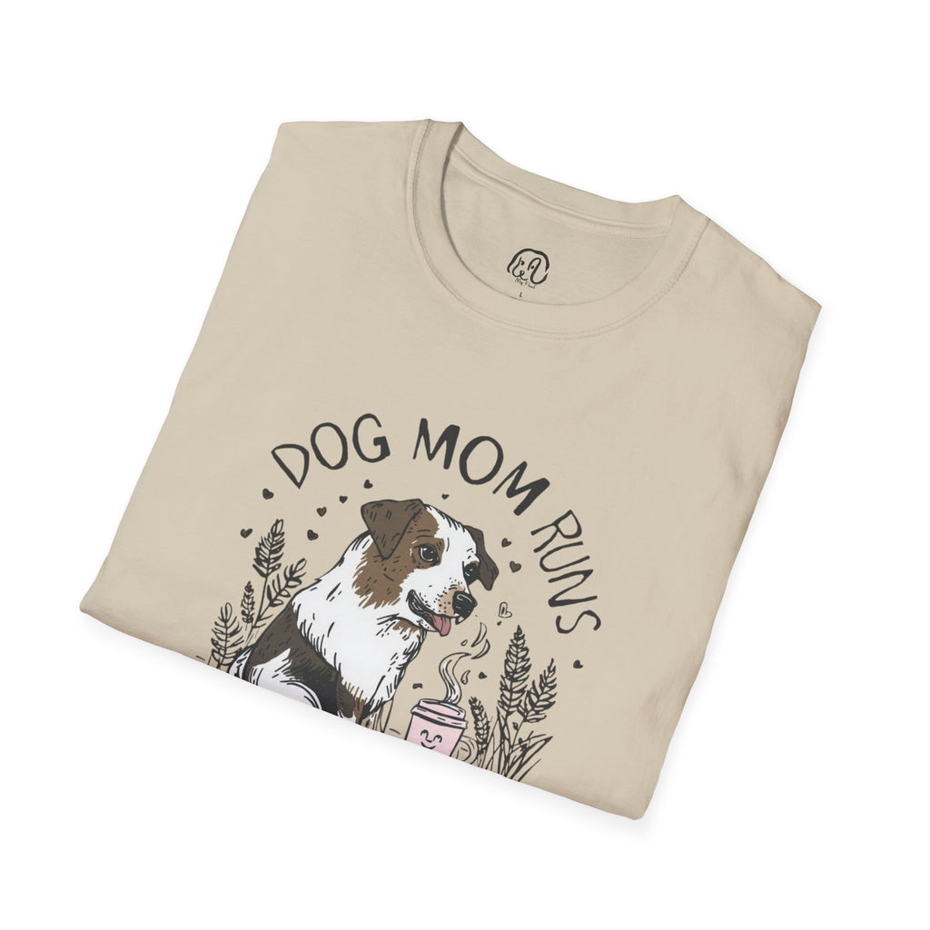Dog Mom Runs on Coffee T-Shirt