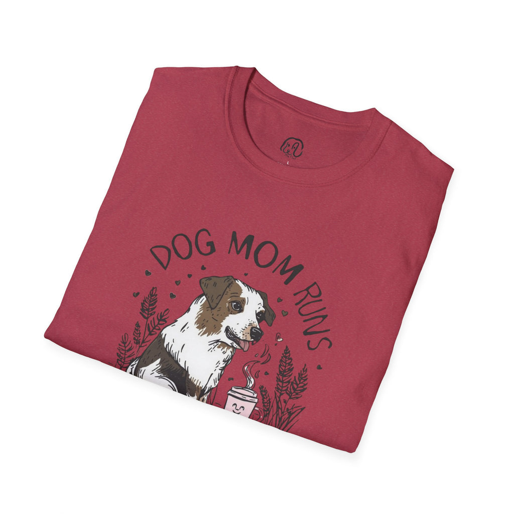 Dog Mom Runs on Coffee T-Shirt