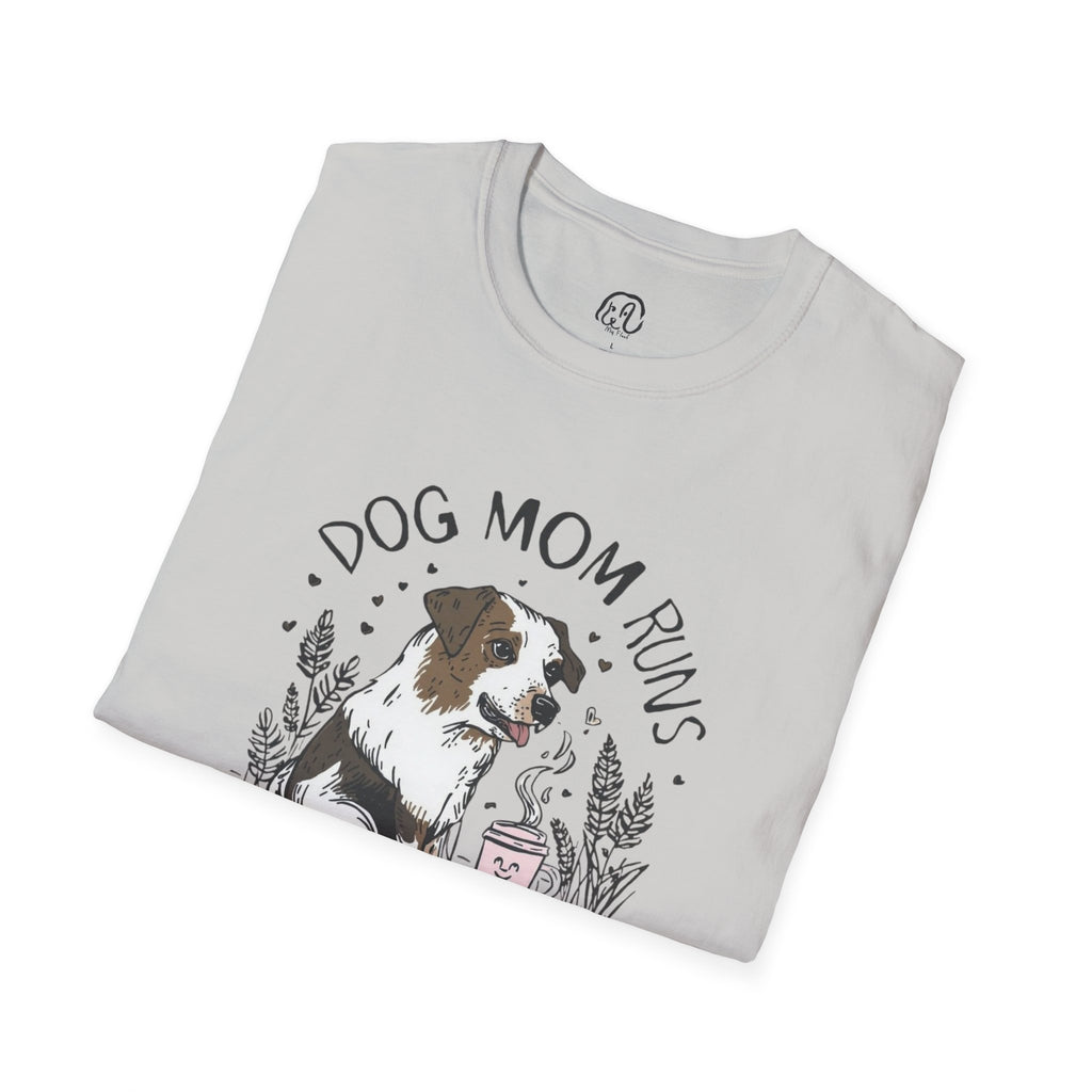 Dog Mom Runs on Coffee T-Shirt