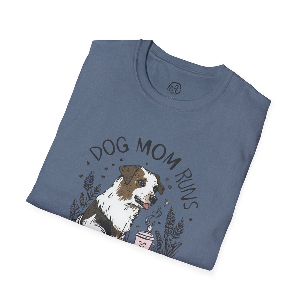Dog Mom Runs on Coffee T-Shirt